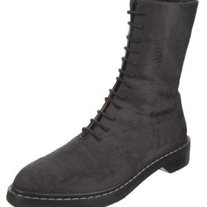 THE ROW Fara Combat Boot in Black